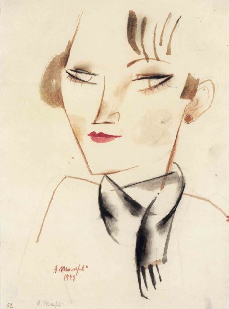 Alberto Manfredi, the woman with a fringe